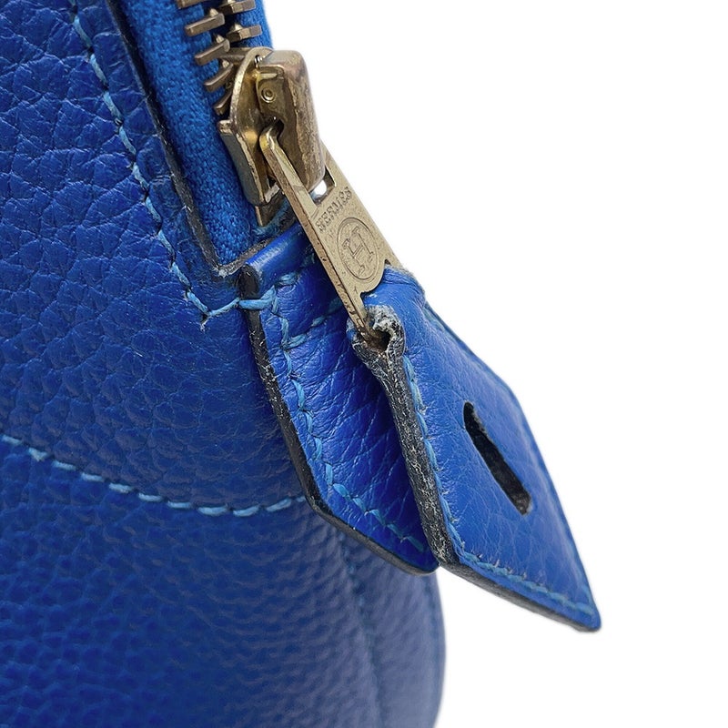 エルメス ハンドバッグ ボリード35 ブルー/ゴールド金具 アルデンヌ 〇Y刻印 HERMES Bolide 2wayショルダーバッグ