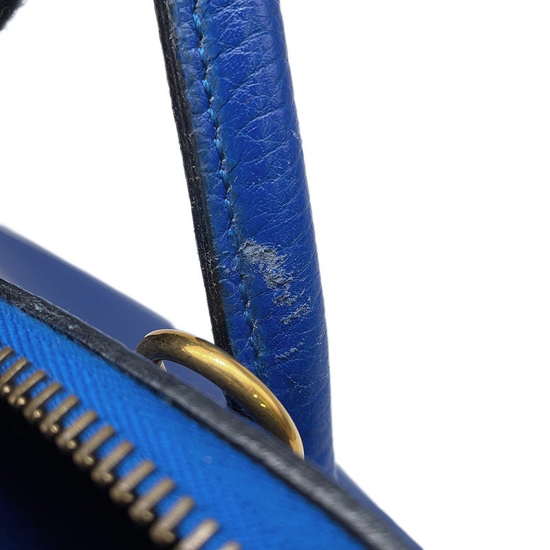 エルメス ハンドバッグ ボリード35 ブルー/ゴールド金具 アルデンヌ 〇Y刻印 HERMES Bolide 2wayショルダーバッグ