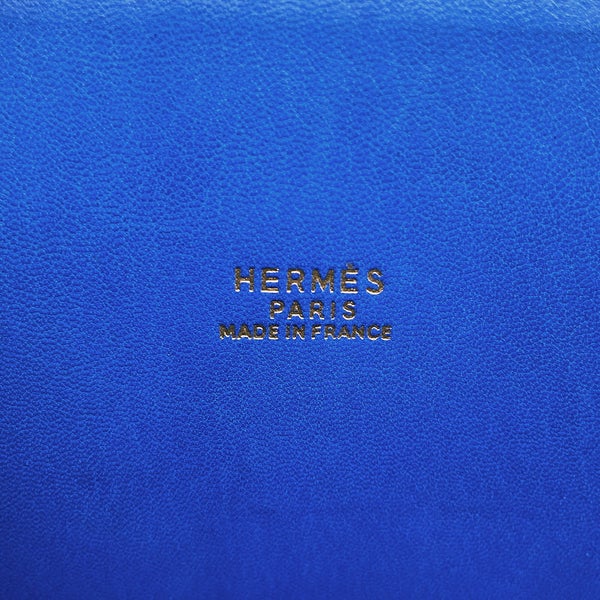 エルメス ハンドバッグ ボリード35 ブルー/ゴールド金具 アルデンヌ 〇Y刻印 HERMES Bolide 2wayショルダーバッグ