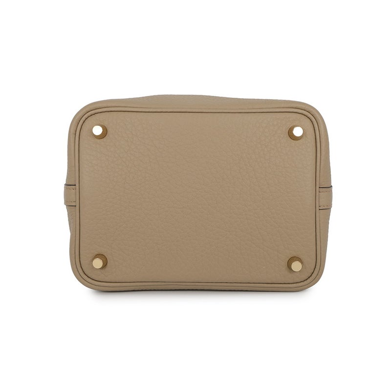 エルメス ハンドバッグ ピコタンロックPM ベージュマルファ/ゴールド金具 トリヨンクレマンス W刻印