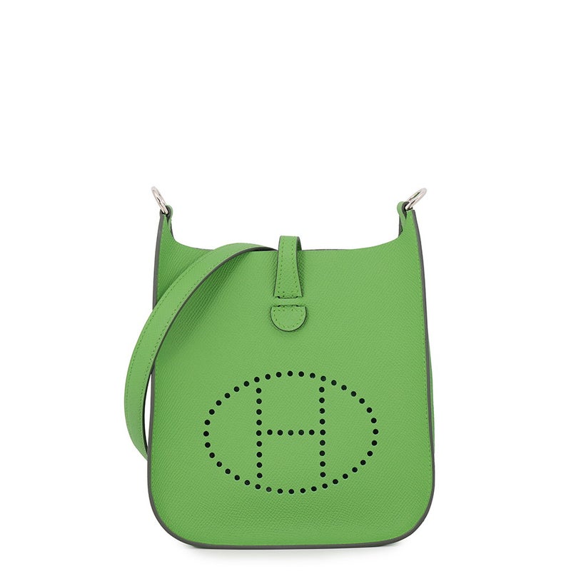 エルメス ショルダーバッグ エブリンTPM セリエ ヴェールユッカ/シルバー金具 エプソン G刻印 HERMES Evelyne