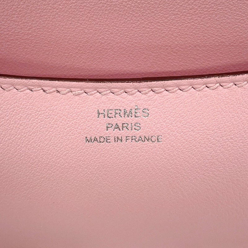 エルメス ショルダーバッグ ミニ コンスタンス3 ローズサクラ/マットシルバー金具 スイフト K刻印 HERMES Constance