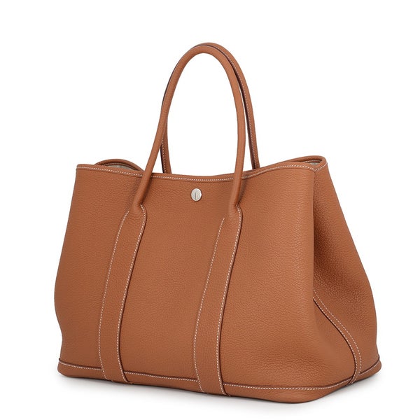 エルメス トートバッグ ガーデンパーティPM ゴールド/シルバー金具 ネゴンダ W刻印 HERMES Garden Party