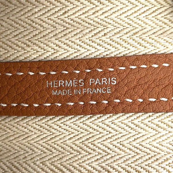 エルメス トートバッグ ガーデンパーティPM ゴールド/シルバー金具 ネゴンダ W刻印 HERMES Garden Party