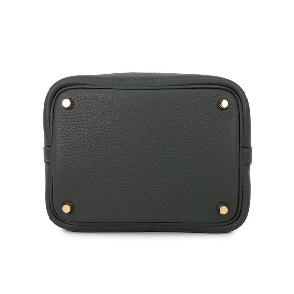 エルメス ハンドバッグ ピコタンロックPM ヴェールマングローブ/ゴールド金具 トリヨンクレマンス W刻印 HERMES トートバッグ