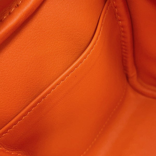 エルメス ハンドバッグ リンディ ミニ タンジェリン/シルバー金具 トリヨンクレマンス G刻印 HERMES バッグ 2wayショルダーバッグ