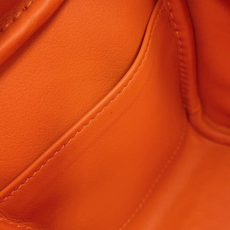 エルメス ハンドバッグ リンディ ミニ タンジェリン/シルバー金具 トリヨンクレマンス G刻印 HERMES バッグ 2wayショルダーバッグ