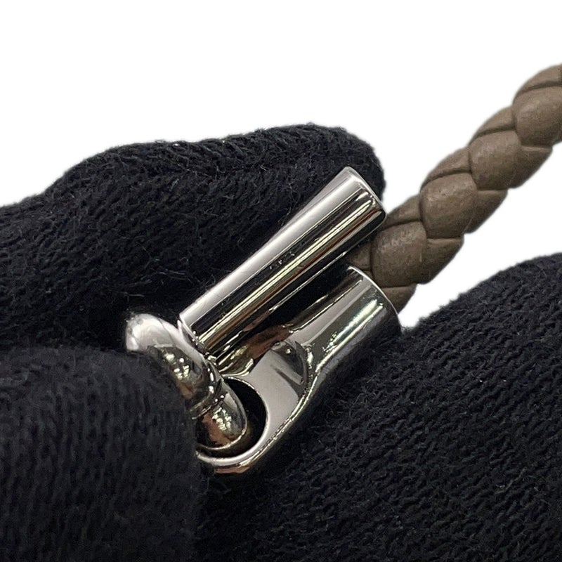 エルメス ブレスレット グレナン ドゥブルトゥール エトゥープ/シルバー金具 スイフト HERMES アクセサリー