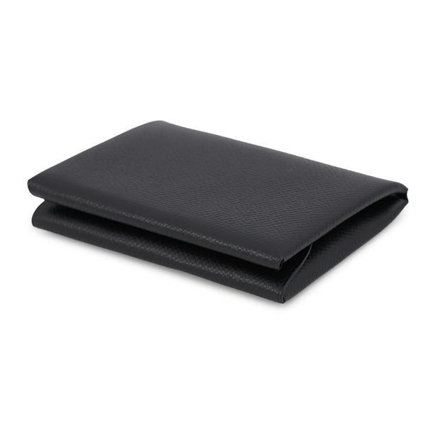 エルメス コインケース カルヴィ デュオ ブラック/シルバー金具 エプソン U刻印 財布 黒