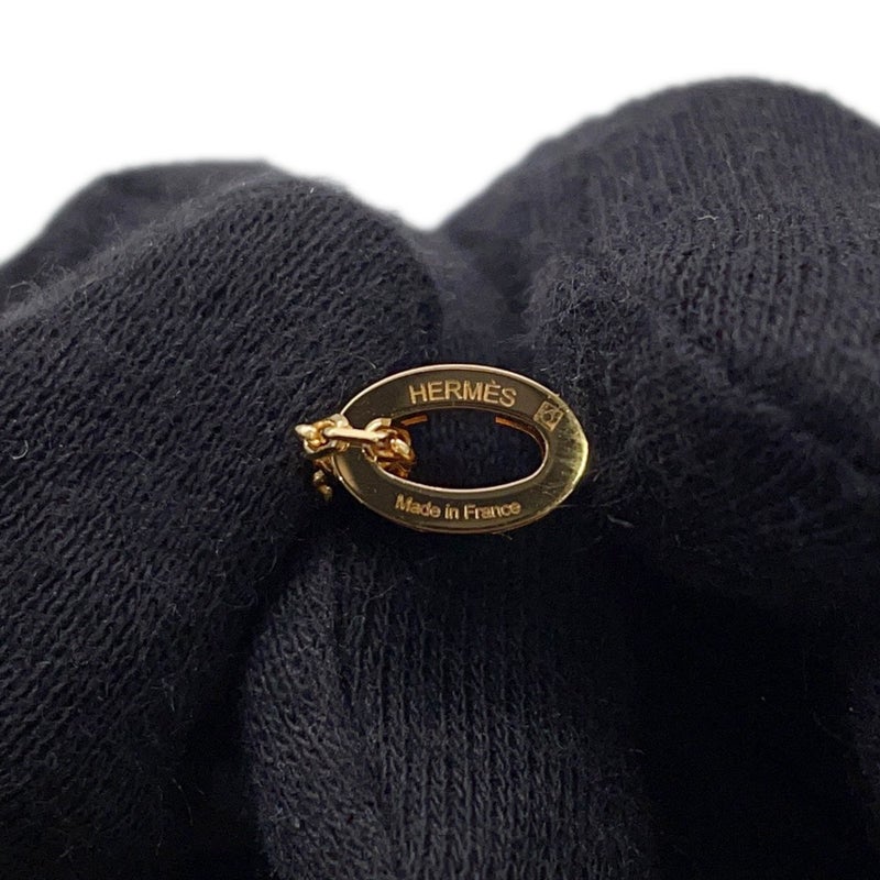 エルメス ネックレス ミニ・ポップアッシュ ブラック/ゴールド金具 HERMES アクセサリー ポップH 黒