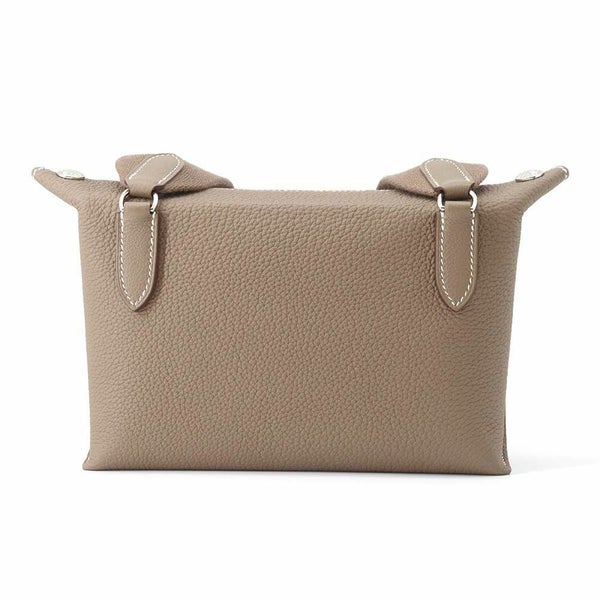 エルメス ショルダーバッグ ヴィドポッシュ エトゥープ/シルバー金具 トゴ U刻印