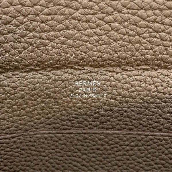 エルメス ショルダーバッグ ヴィドポッシュ エトゥープ/シルバー金具 トゴ U刻印