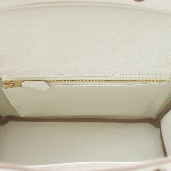 エルメス バーキン25 マッシュルーム/ゴールド金具 トゴ B刻印 HERMES Birkin ハンドバッグ