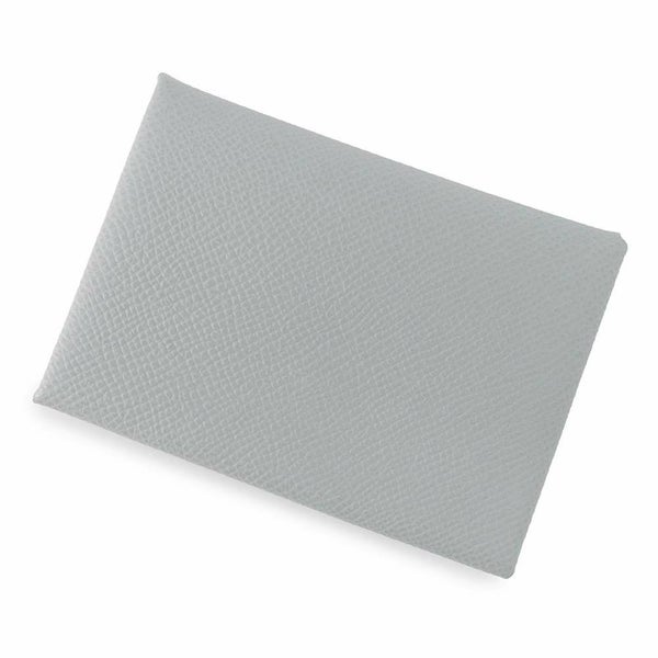 エルメス コインケース カルヴィ デュオ ブルーグラシエ/シルバー金具 エプソン K刻印 財布