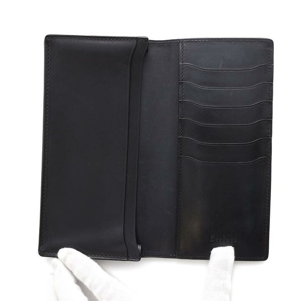 ベルルッティ 長財布 カリグラフィ レザー Berluti メンズ ロングウォレット 財布 黒 お札入れ