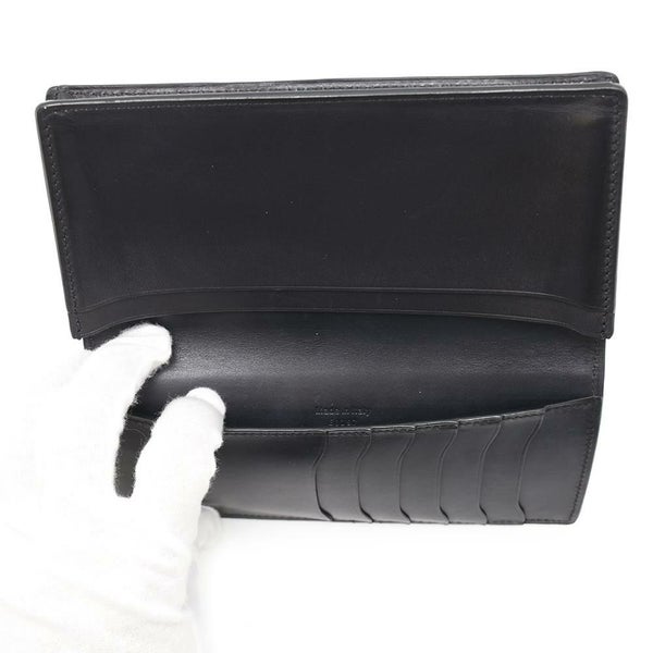 ベルルッティ 長財布 カリグラフィ レザー Berluti メンズ ロングウォレット 財布 黒 お札入れ