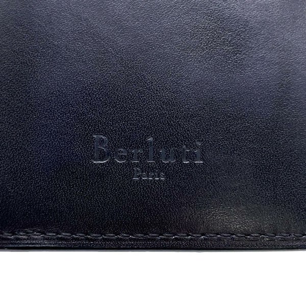 ベルルッティ 長財布 カリグラフィ レザー Berluti メンズ ロングウォレット 財布 黒 お札入れ