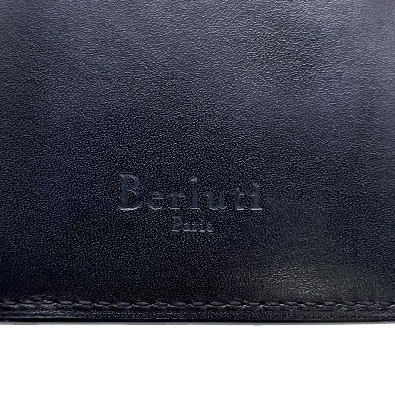 ベルルッティ 長財布 カリグラフィ レザー Berluti メンズ ロングウォレット 財布 黒 お札入れ
