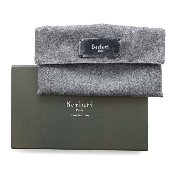 ベルルッティ 長財布 カリグラフィ レザー Berluti メンズ ロングウォレット 財布 黒 お札入れ