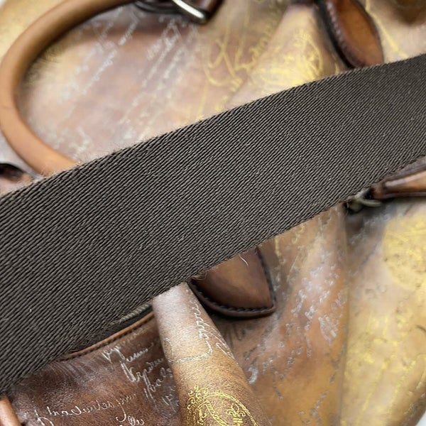 ベルルッティ ボストンバッグ カリグラフィ ゴールド・プラチナパティーヌ Berluti 2wayショルダーバッグ