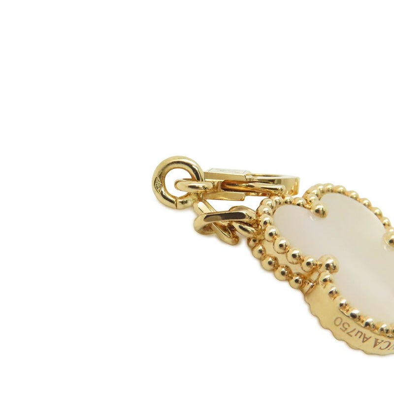 ヴァンクリーフ&アーペル ネックレス ヴィンテージ アルハンブラ ネックレス 10モチーフ マザーオブパール K18YG VCARA42800