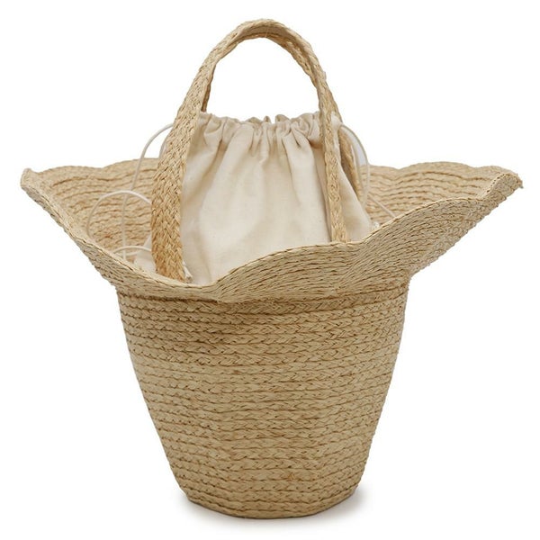 ザ・ロウ ハンドバッグ Sol バケットバッグ ラフィア W1785 THE ROW