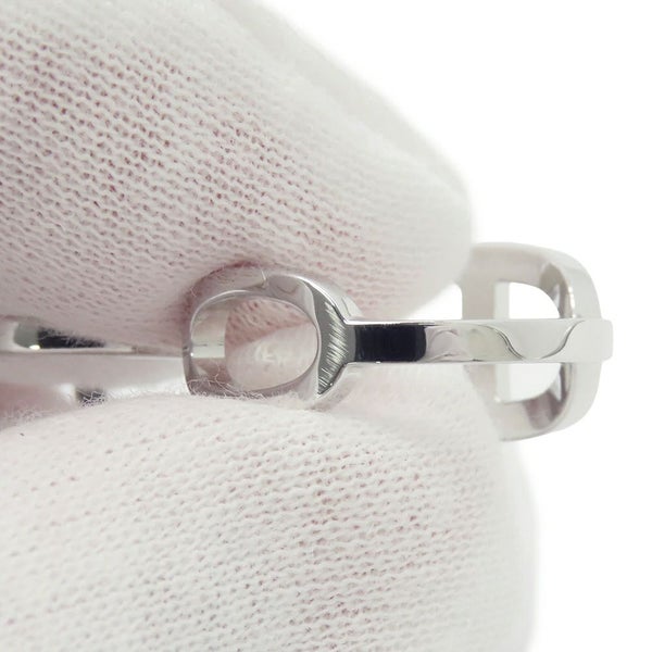 エルメス リング シェーヌダンクル コントゥール ダブル リング ダイヤ 76P 0.48ct K18WGホワイトゴールド サイズ54