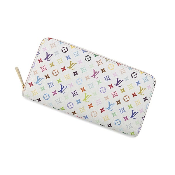 ルイヴィトン 長財布 モノグラム LV × TM ジッピー・ウォレット M13922 LOUIS VUITTON 村上隆コラボ ホワイト 白 日本限定