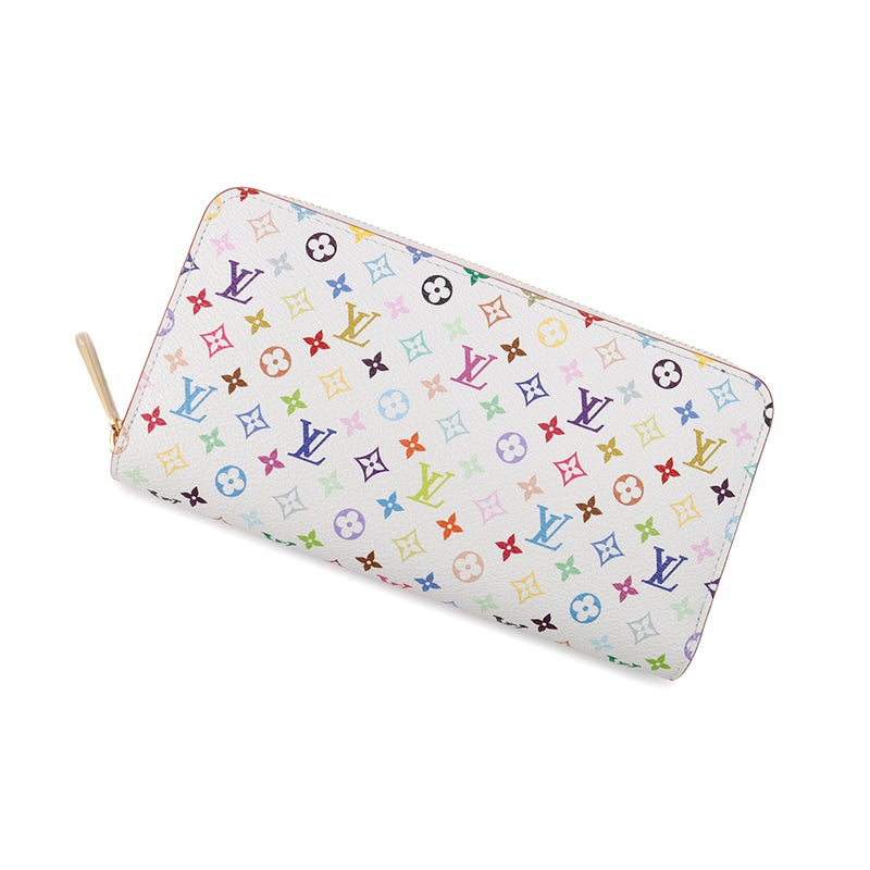 ルイヴィトン 長財布 モノグラム LV × TM ジッピー・ウォレット M13922 LOUIS VUITTON 村上隆コラボ ホワイト 白 日本限定