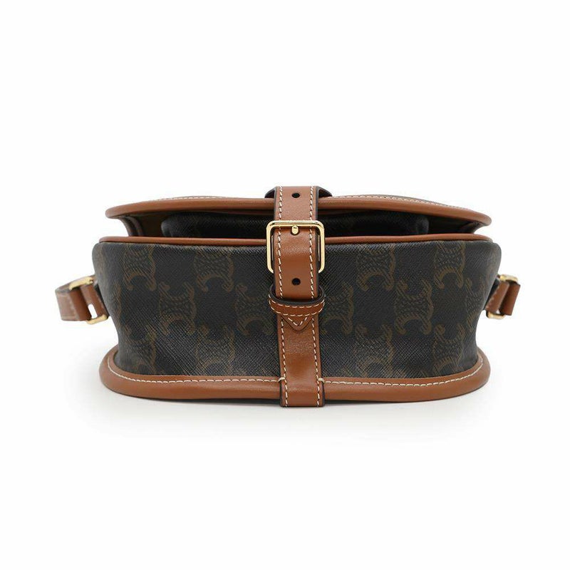 セリーヌ ショルダーバッグ ミディアム フォルコ トリオンフ 191502 CELINE ブラウン