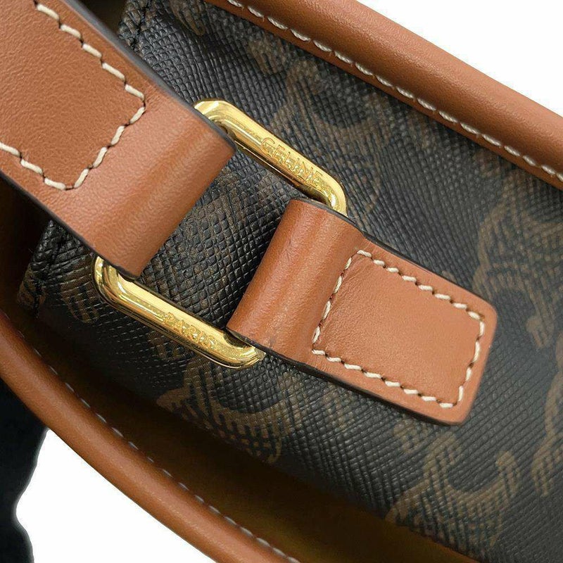 セリーヌ ショルダーバッグ ミディアム フォルコ トリオンフ 191502 CELINE ブラウン