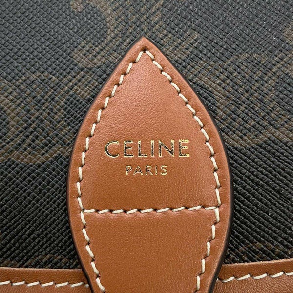 セリーヌ ショルダーバッグ ミディアム フォルコ トリオンフ 191502 CELINE ブラウン
