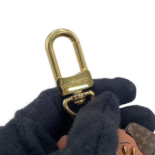 ルイヴィトン バッグチャーム モノグラム ポルトクレ・LVパピー M80242 LOUIS VUITTON キーホルダー イヌ