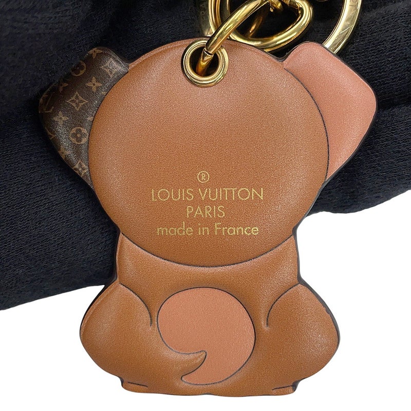 ルイヴィトン バッグチャーム モノグラム ポルトクレ・LVパピー M80242 LOUIS VUITTON キーホルダー イヌ