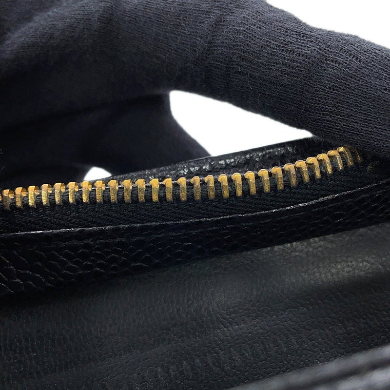シャネル チェーントートバッグ トリプルココマーク キャビアスキン A03675 CHANEL 黒