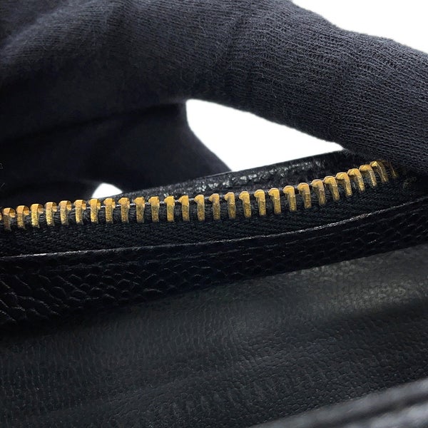 シャネル チェーントートバッグ トリプルココマーク キャビアスキン A03675 CHANEL 黒