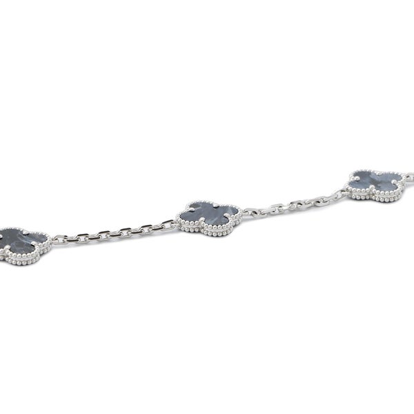 ヴァンクリーフ&アーペル ネックレス ヴィンテージ アルハンブラ ロングネックレス 20モチーフ ピーターサイト K18WG VCARP7S500