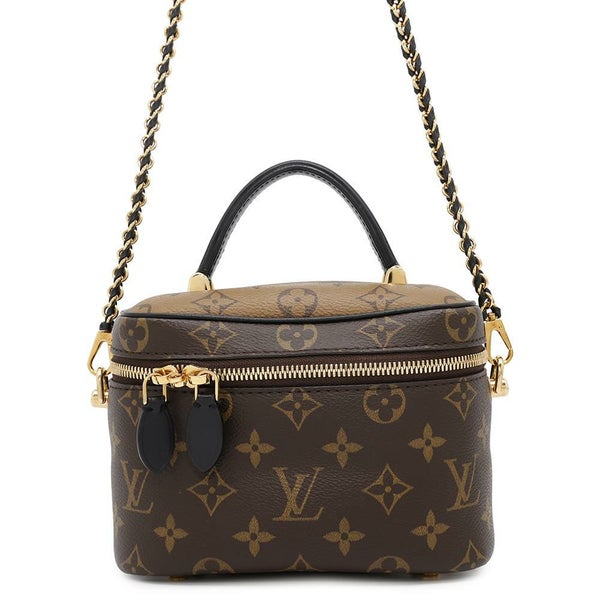 ルイヴィトン ハンドバッグ モノグラム・リバース ヴァニティ NV PM M45165 LOUIS VUITTON 2wayショルダーバッグ ブラック 黒