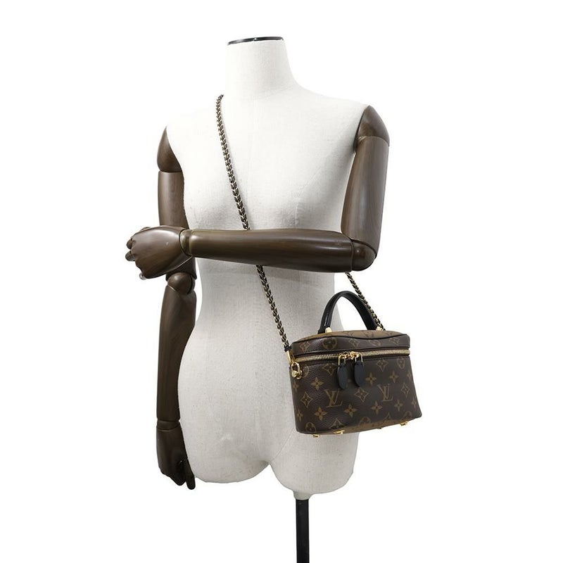 ルイヴィトン ハンドバッグ モノグラム・リバース ヴァニティ NV PM M45165 LOUIS VUITTON 2wayショルダーバッグ ブラック 黒