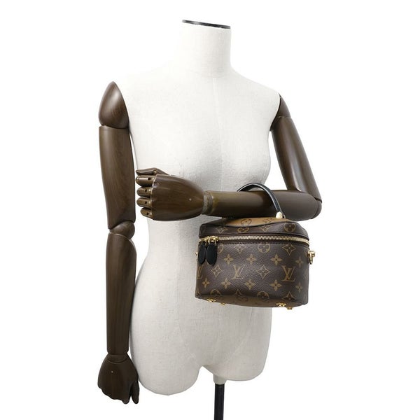ルイヴィトン ハンドバッグ モノグラム・リバース ヴァニティ NV PM M45165 LOUIS VUITTON 2wayショルダーバッグ ブラック 黒