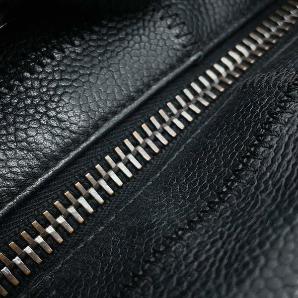 シャネル ハンドバッグ チョコバー レザー CHANEL バッグ 黒