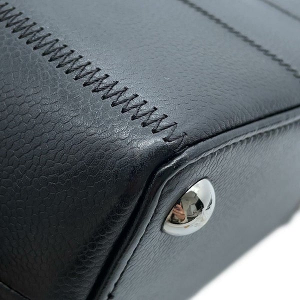 シャネル ハンドバッグ チョコバー レザー CHANEL バッグ 黒