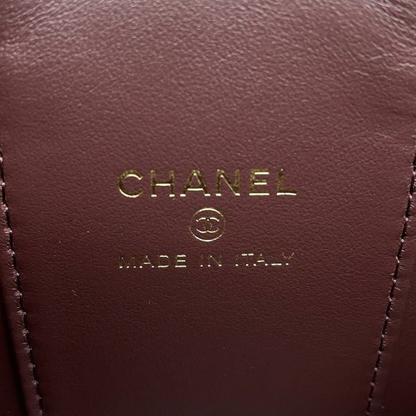 シャネル チェーンショルダーバッグ マトラッセ ココマーク ヴァニティケース ミニ キャビアスキン AP1340 バニティ 黒