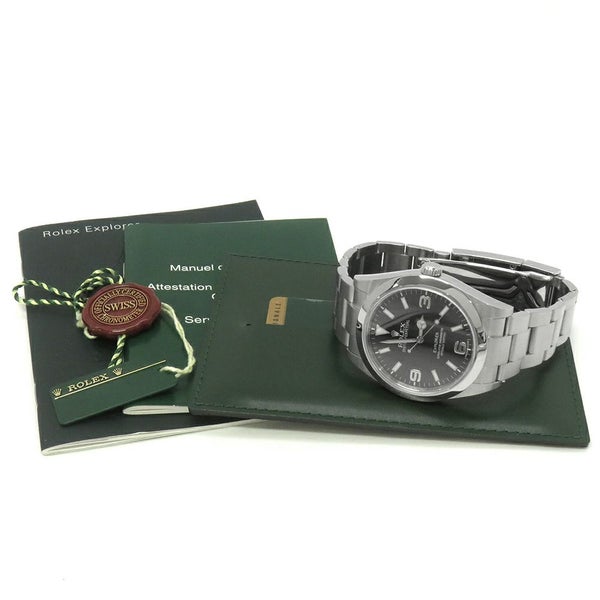 ロレックス エクスプローラー1 ランダムシリアル ルーレット 214270 ROLEX 腕時計 黒文字盤
