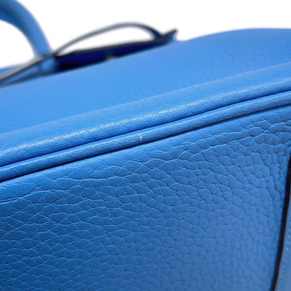 エルメス バーキン30 ブルーパラダイス/シルバー金具 トリヨンクレマンス □R刻印 HERMES Birkin ハンドバッグ