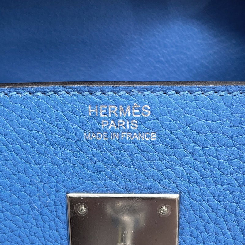 エルメス バーキン30 ブルーパラダイス/シルバー金具 トリヨンクレマンス □R刻印 HERMES Birkin ハンドバッグ