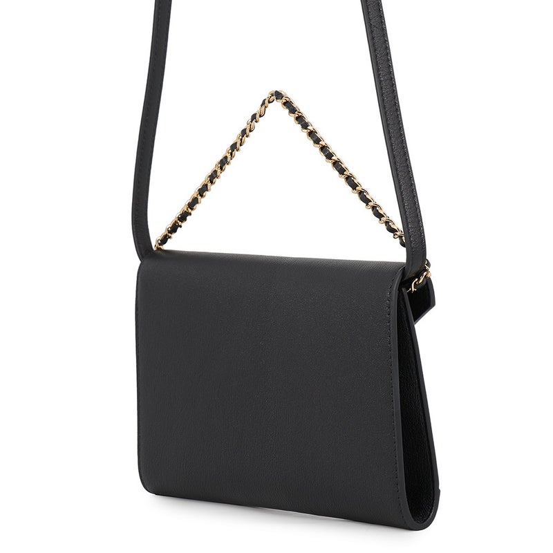 シャネル チェーンショルダーバッグ ストラップ クラッチ バッグ ココマーク グレインド ゴートスキン AP5232 CHANEL 黒