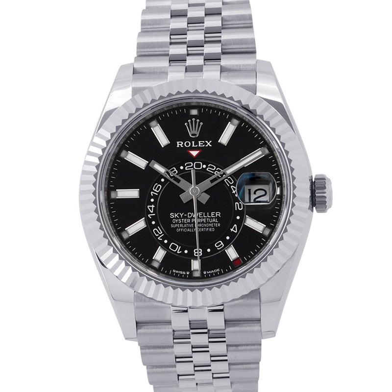 ロレックス スカイドゥエラー SS/K18WG ランダムシリアル ルーレット 336934 ROLEX 腕時計 黒文字盤