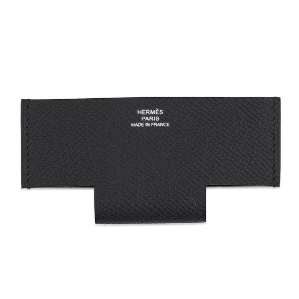 エルメス カードケース H ポケット H Pocket ブラック エプソン K刻印 HERMES 名刺入れ 黒