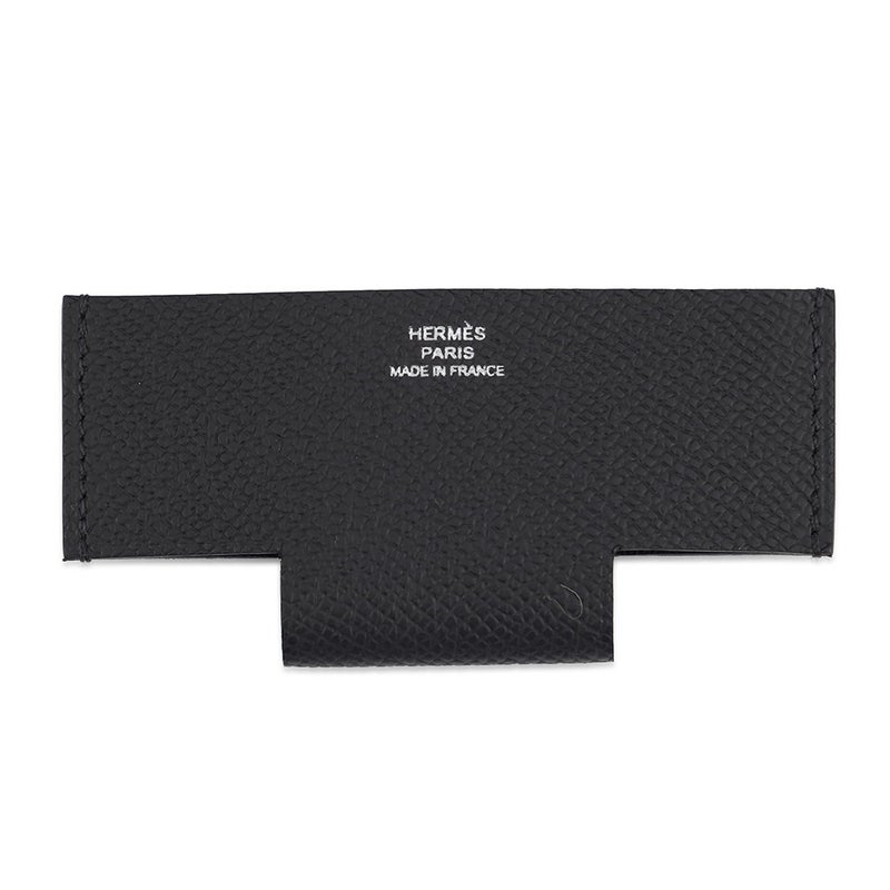 エルメス カードケース H ポケット H Pocket ブラック エプソン K刻印 HERMES 名刺入れ 黒